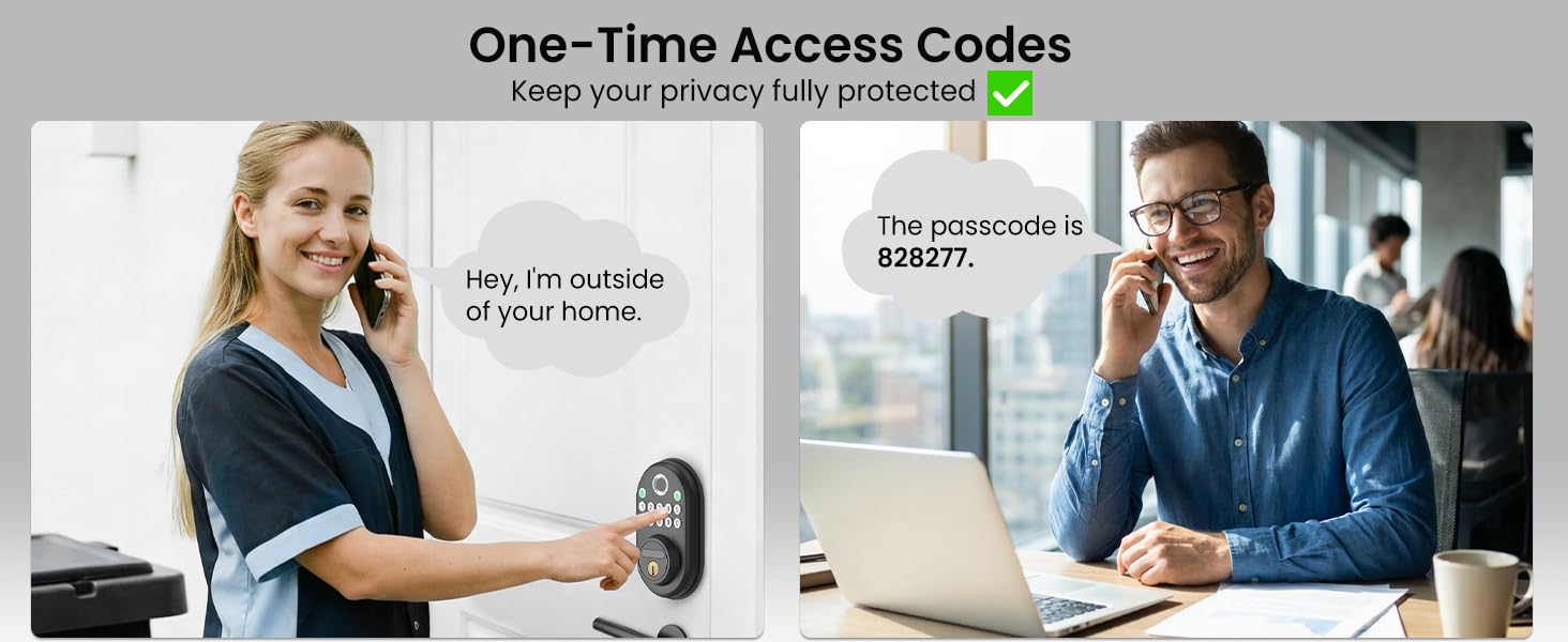 Fingerprint Door Lock with Keypad Keyless Entry Smart Deadbolt Lock for Front Door