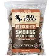 4 Lb. Bag Mesquite Wood Chunks, Alternative for Charcoal Briquettes Can be Use on Gas, Wood Chunk...