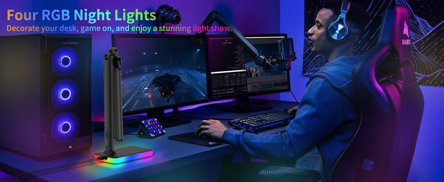 Four RGB night lights to decorate your desktop and enjoy a colourful life.