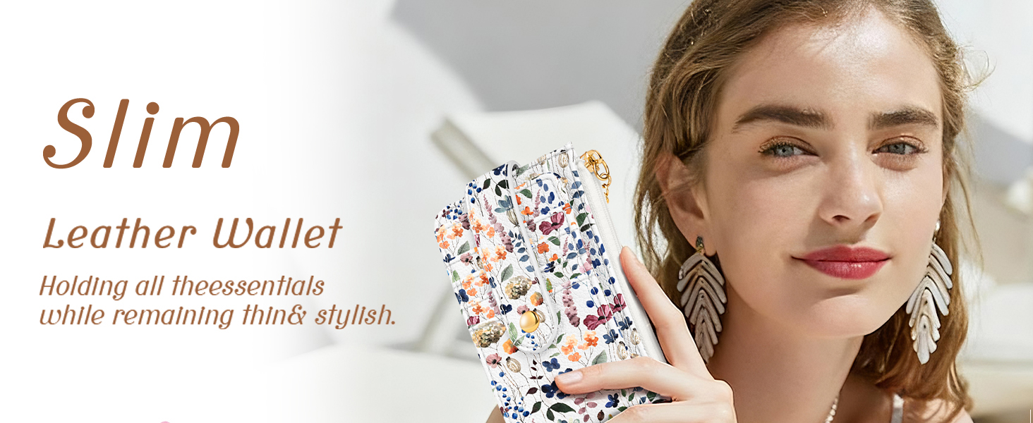 Gemfit Slim Small Card Wallet for Women