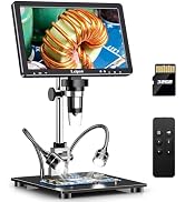 Leipan DM12 Digital Soldering Microscope 2000X, 10.1" Coin Microscope with 32GB TF Card, HDMI Con...