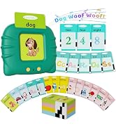 Aullsaty Toddler Toys Talking Flash Cards for 1 2 3 4 5 6 Year Old Boys and Girls, Autism Sensory...