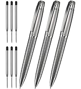 Cambond Ballpoint Pens Black Pens - Bulk Pens Metal Pen for Journaling Gift Business Men Police F...