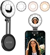 Flymile Magnetic Selfie Light for MagSafe, LED Ring Fill Light for iPhone, Portable Rechargeable ...