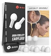 Vibes High Fidelity Concert Ear Plugs, Invisible Earplugs for Musicians, Motorcycles, Airplanes, ...