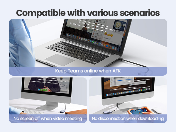 Undetectable mouse jiggler mover