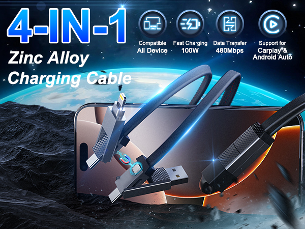 USB C Cable Lightning Charging Cable