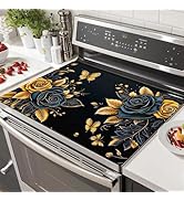 HOMETITUTE Dish Drying Mat Flowers Stove Top Covers Pad 28 x 20 inches Flora Patterns Kitchen Dec...