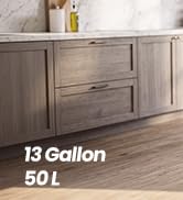 SONGMICS Trash Can, 13 Gallon (50 L) Garbage Can for Kitchen, with Lid, Pedal, and Removable Inne...