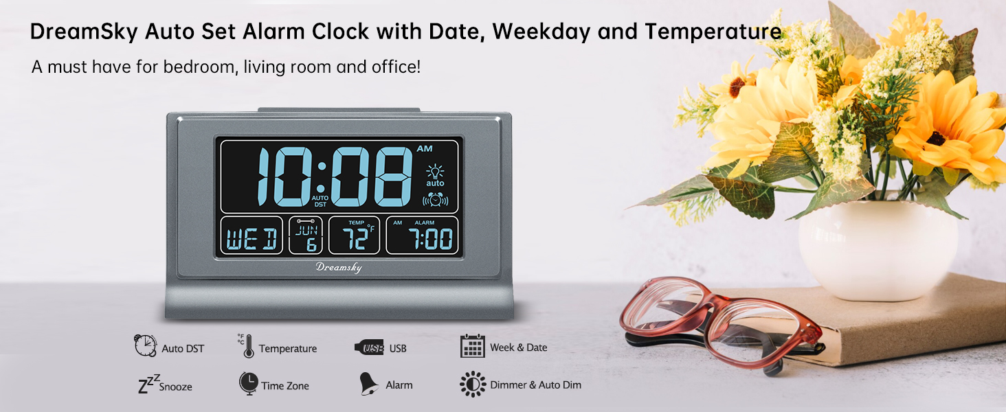 clock for bedroom