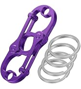 Yebongda Special Key Chain, Heavy Duty Carabiner Clip Keychain Opener with 4 Key Rings for Men an...