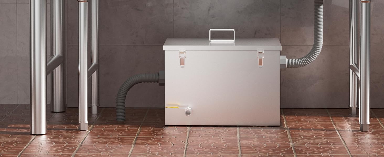 sideinlet 8lbs grease trap