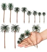 Miniature Palm Trees, 15PCS Scenery Palm Tree Model for Crafts, Coconut Tropical Landscape Model ...