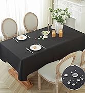 black tablecloth