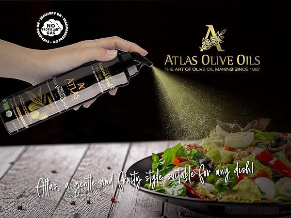 Atlas _ Premium Organic Extra Virgin Olive Oil Natural Spray