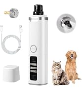 Wortade Silent Groom Pro Nail Grinder, 3-Speed Quiet Electric Dog Nail Grinder, Rechargeable Dog ...