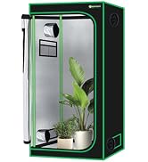 Yesker 3x3 Grow Tent 36"x36"x72" High Reflective Mylar Indoor Growing Tents 600D Oxford Cloth wit...