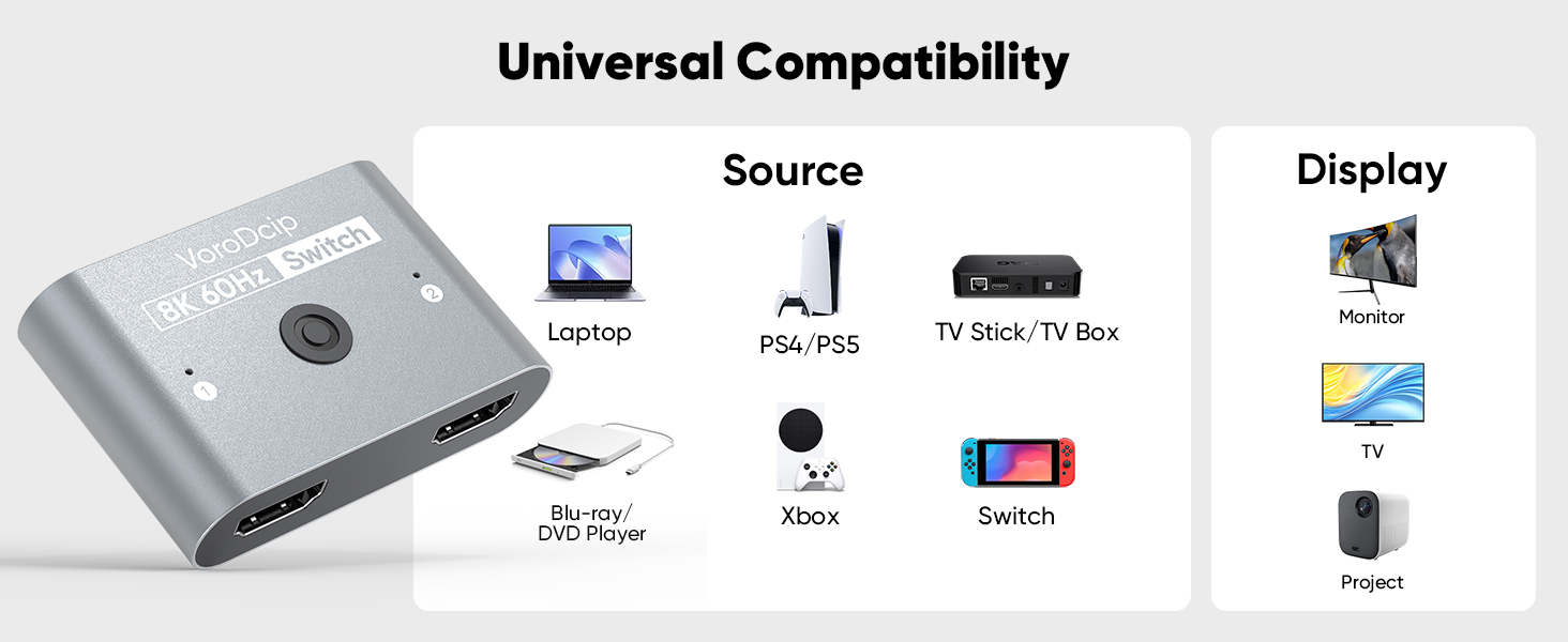 hdmi 2.1 splitter 1 in 2 out