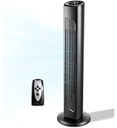 Winado 32" Bladeless Tower Fan, Portable Floor Fan with Remote Control, Adjustable 90° Oscillatin...