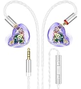 Vibes 202M Wired Earbuds - HiFi in Ear Monitor Headphones - Noise Isolating Ear Buds w/ Mic - Cle...