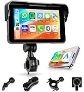 Orderich Motorcycle CarPlay Screen 5 Inch Wireless Carplay Android Auto for Motorbike with Remova...
