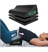 Lumia Wellness Lumbar Traction Block, Chiropractic Back Stretcher for Pain Relief, Lumbar Decompr...