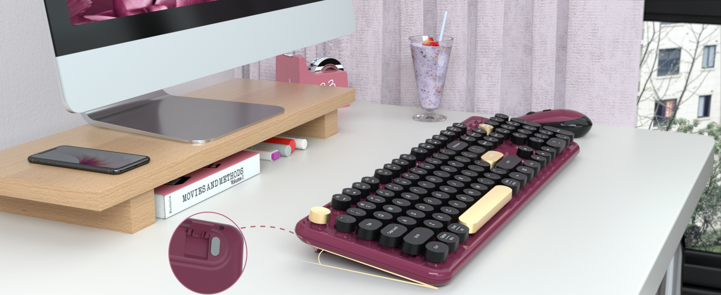 colorful keyboard mouse