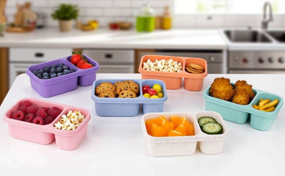snack containers 6pcs