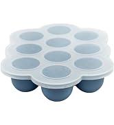 WeeSprout Silicone Baby Food Freezer Tray with Clip-on Lid - Perfect Storage Container for Homema...