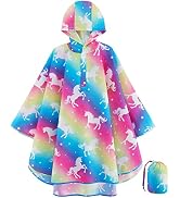 Lightweight Kids Rain Poncho Reusable Toddler Raincoat Waterproof Boys Rain Jacket