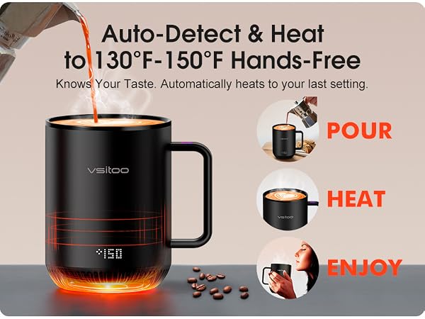 self heating mug