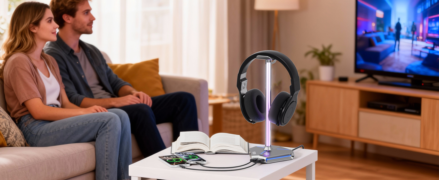 Headphone Stand with USB
