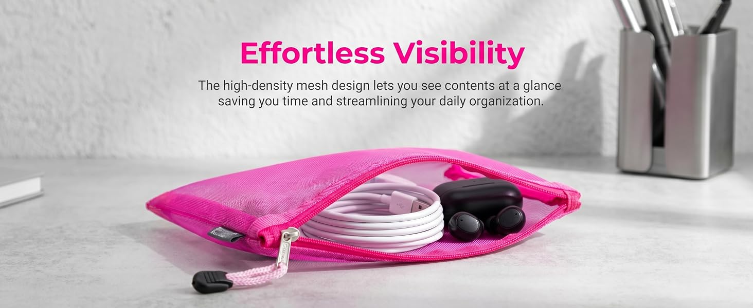 visibility mesh organization bag