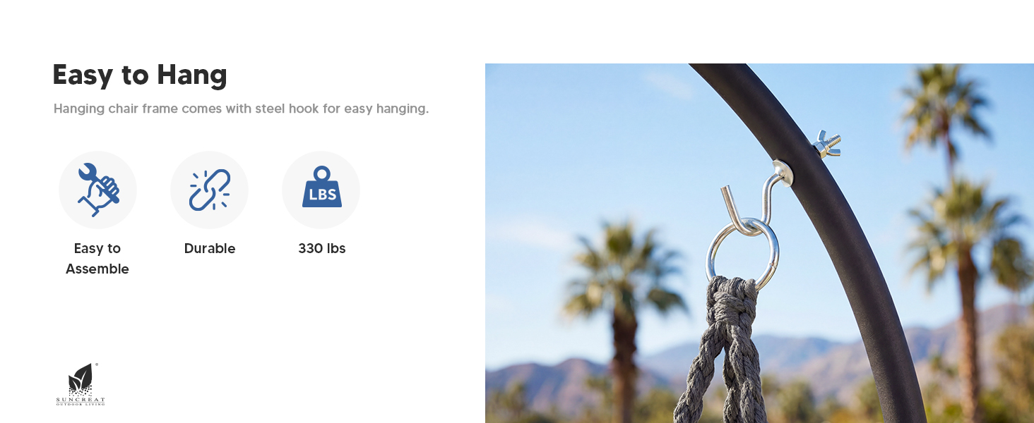 outdoor swing chair with stand