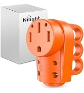 Nilight 50 Amp RV Replacement Plug Receptacle 125/250 Volt Heavy Duty Female Receptacle with Hand...