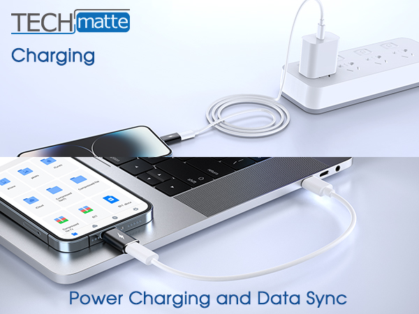 Techmatte USB C to Lightning adapter
