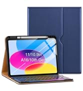 VIKESI Keyboard Case for iPad (A16,2025) 11th Generation/iPad 10th Generation Case (10.9" 2022),P...