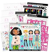 Fashion Angels I Love Fashion Sketch Portfolio, Includes Sketch Pad with Stencils & Stickers, Fas...