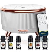 Essential Oil Diffuser for Home with 6 Essential Oils Set,500ml Diffuser with R/C 7 Colors Light ...