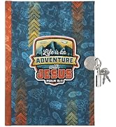 Secret Diary with Lock/Keys, Boys Interactive Glow in the Dark Christian Journal with Writing Pro...