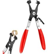 Eoppen Hose Clamp Pliers Spring Hose Clamps Repair Tool with Swivel Flat Band for Removal and Ins...