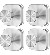 MOTAIPEAK Square Suction Cup Hooks for Shower, Heavy Duty Bathroom Hooks for Glass, Tile & Smooth...
