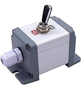 Twidec/Heavy Duty Rocker Toggle Switch 16A 250V SPST 2 Position 2 Pin ON/Off Switch Black PC Wear...