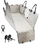 PETICON Dog Car Seat Cover with Mesh Window, 100% Waterproof Pet Seat Cover for Back Seat, Scratc...