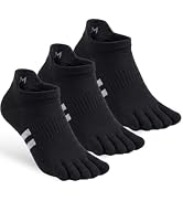 SonicWheat Merino Wool Toe Socks Running & Hiking Five Finger Ankle Socks Moisture Wicking Men Wo...