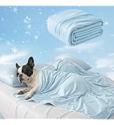 Mora Pets Premium Cooling Blanket for Dogs, Q-MAX>0.5 Washable Breathable Cooling Mat, Lightweigh...