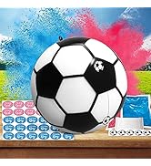 POPUPARTY 6 Inch Gender Reveal Soccer Ball with Pink and Blue Kit, for Baby Gender Reveal