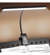 Glocusent Super Bright Eye-Caring Music Stand Light, Clip on Piano Lamp with 3 Colors & 5 Brightn...