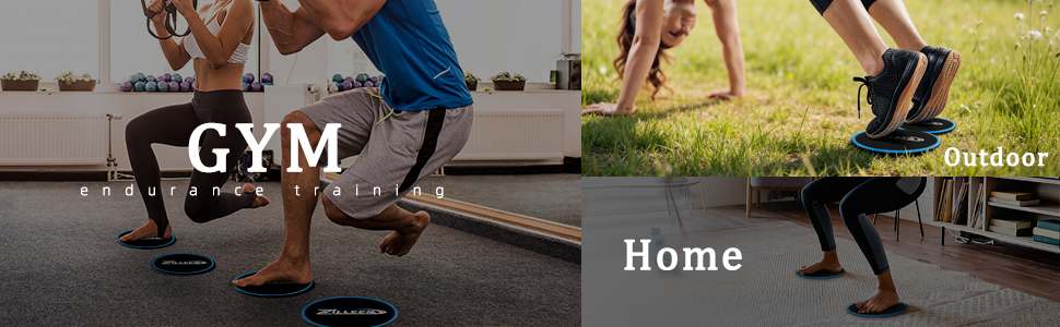 Exercise Core Sliders for Working Out Blue