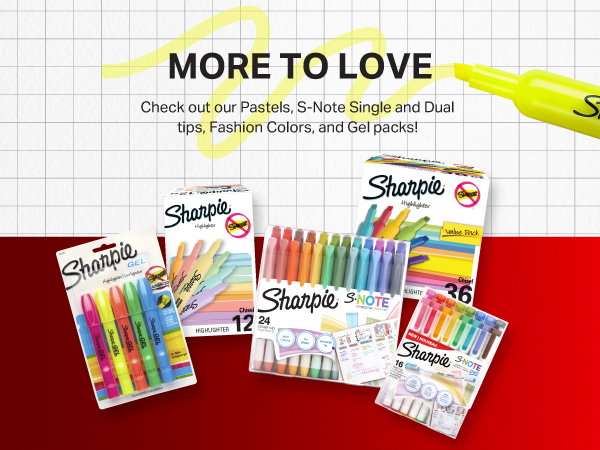 more to love sharpie brand assortment pack pastel fashion bright creative chisel journal bible cute